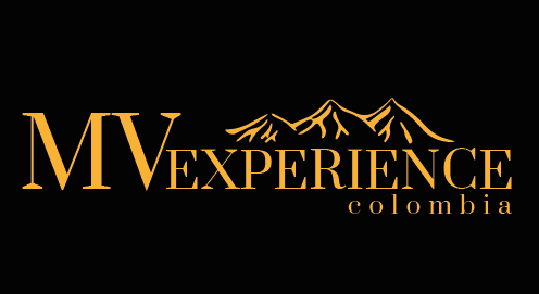 logo de la empresa mv experience operador turistico y asistente enviajes en la ciudad de medellin